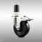 Service Caster 4 Inch 316SS Soft Rubber Swivel 1-1/2 Inch Expanding Stem Caster Lock Brake SCC SCC-SS316TTLEX20S414-SRS-112 - alternate 1